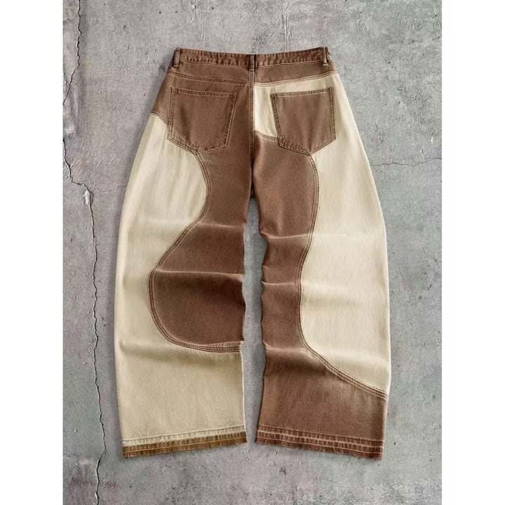 Herren Weit geschnittene Designer-Jeans Drune