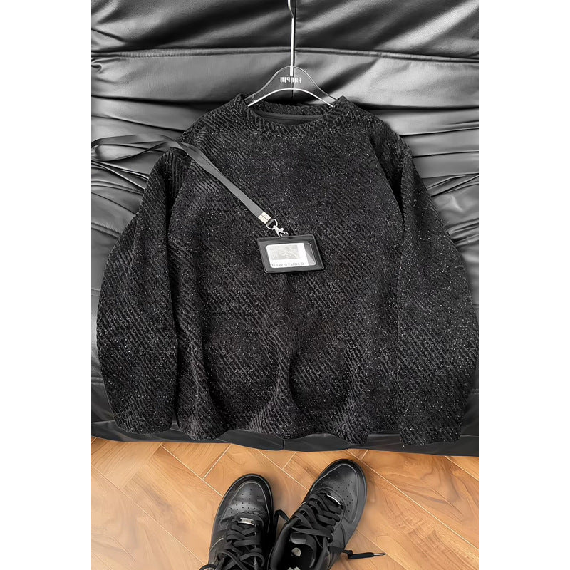 Damen Modischer Sweatshirt mit strukturiertem Design Drune
