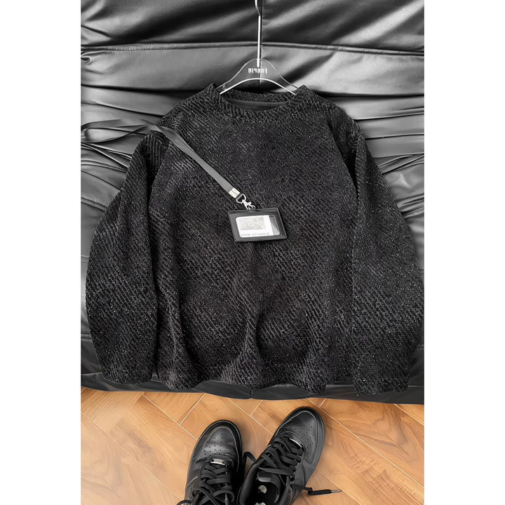 Damen Modischer Sweatshirt mit strukturiertem Design Drune