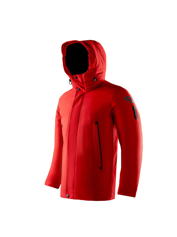 Herren Wasserdichte Softshelljacke mit Kapuze, verschweißten Nähten und Premium-Reißverschlüssen Drune