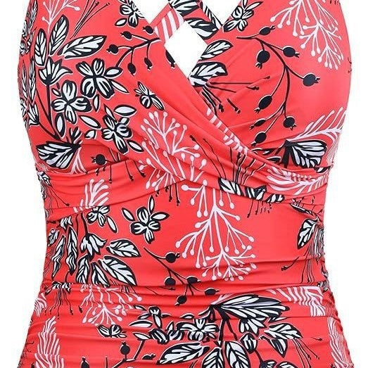 Damen Badeanzug mit Wickelschnitt und figurschmeichelndem Design Drune
