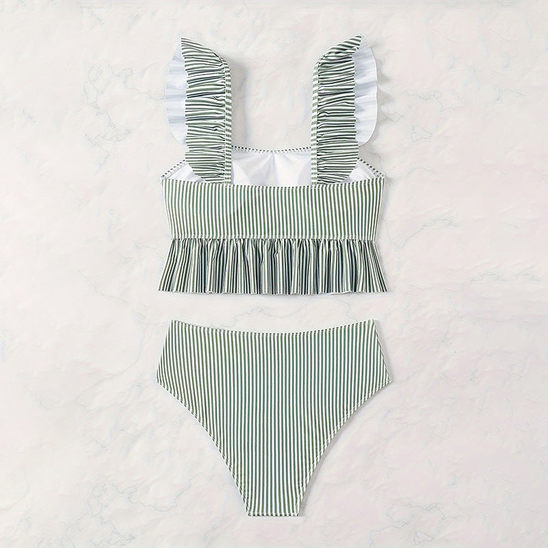 Damen Tankini mit Rüschendesign und breiten Trägern Drune