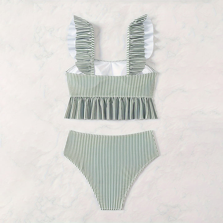 Damen Tankini mit Rüschendesign und breiten Trägern Drune
