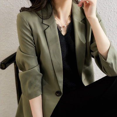 Damen Eleganter Blazer mit modernen Akzenten Drune