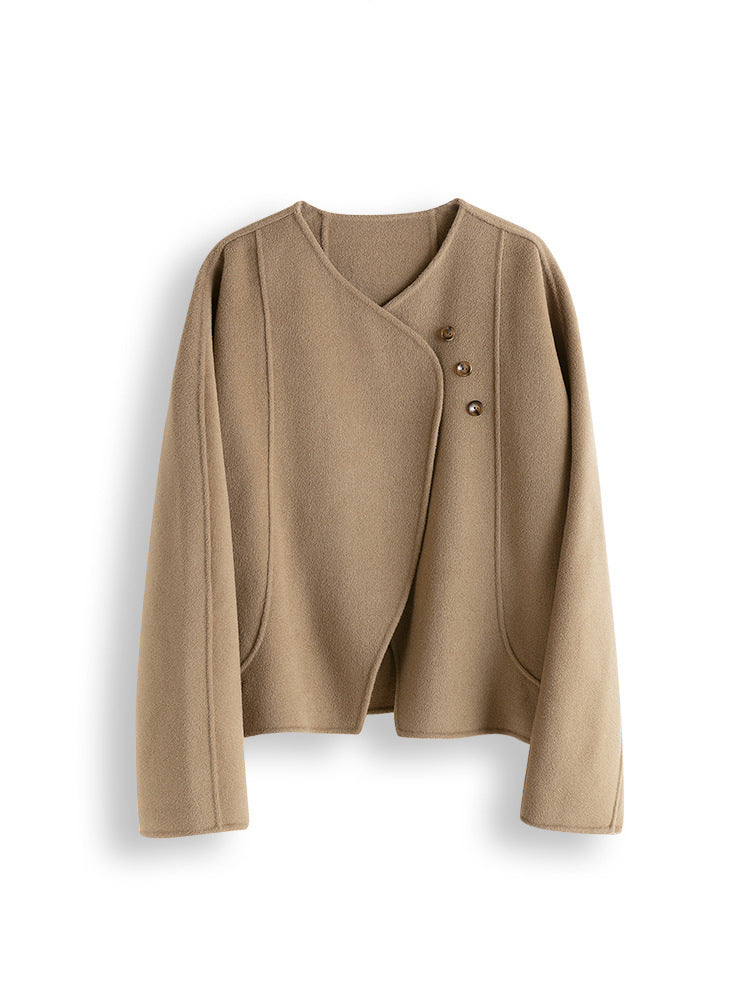 Damen Elegante und gemütliche Jacke mit asymmetrischem Schnitt Drune