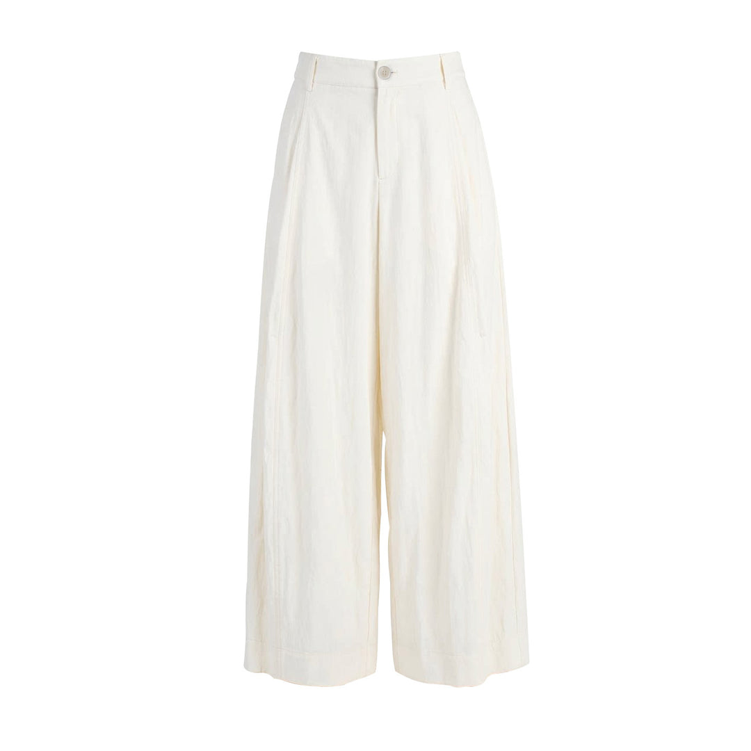 Damen Weite Leinenhose Drune
