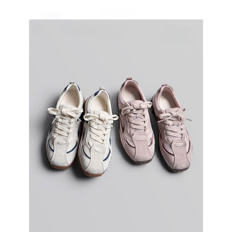 Damen Chunky Retro-Sneaker mit gepolsterter Komfortsohle und profilierter Gummisohle Drune