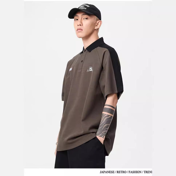 Herren Polo-Shirt mit modernem Strukturdesign und kontrastierenden Akzenten Drune