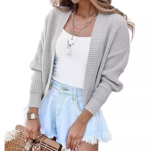 Damen Lässig gestrickte Cardigan mit offenem Schnitt und gemütlichem Design Drune