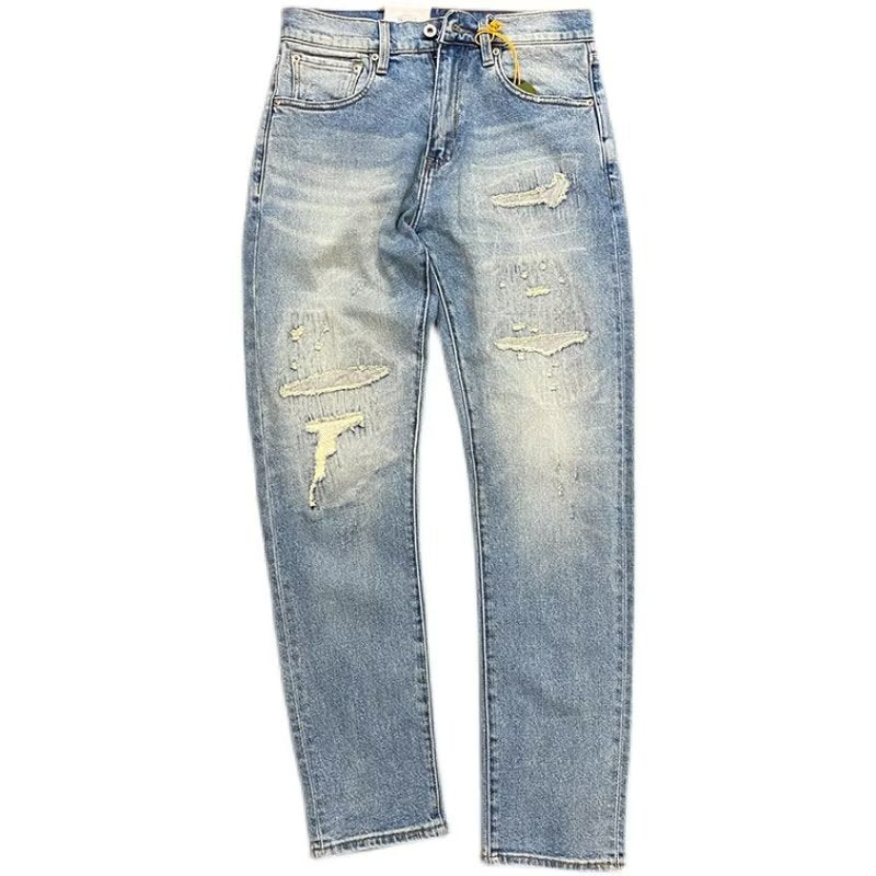 Herren Trendige Distressed Jeans Drune
