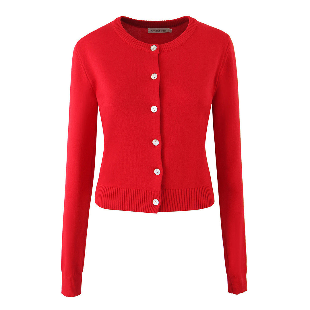 Damen Strickjacke mit eleganten Knöpfen und figurfreundlichem Schnitt Drune