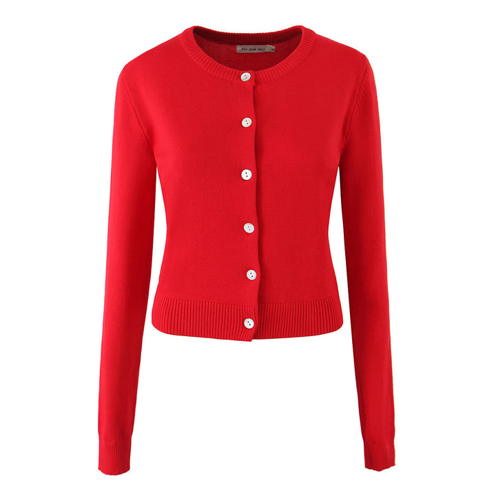 Damen Strickjacke mit eleganten Knöpfen und figurfreundlichem Schnitt Drune