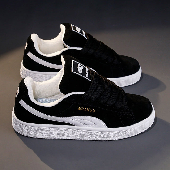 Damen modische Sneakers mit elastischen Schnürsenkeln und weichem Obermaterial Drune