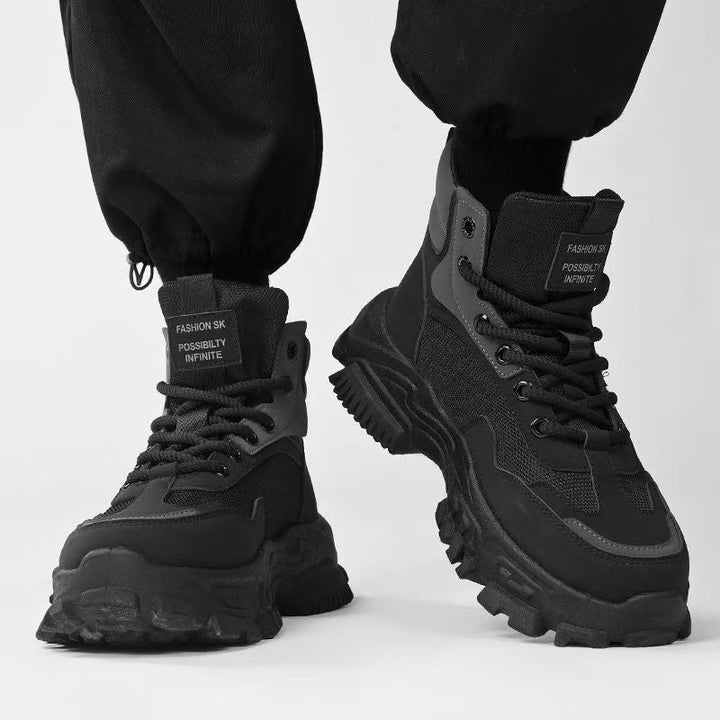 Damen Sportliche High-Top Sneakers mit rutschfester Sohle und stabiler Fersenkonstruktion Drune