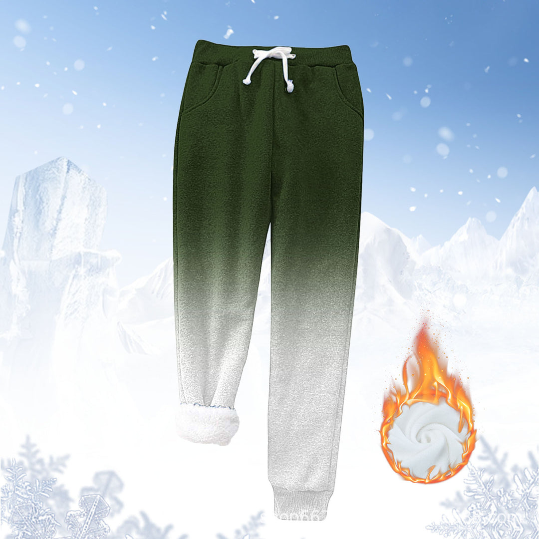 Damen Fleece-Jogginghose mit warmem Innenfutter und elastischem Bund Drune