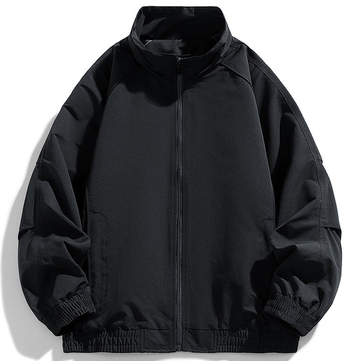 Herren urbaner Oversize-Blouson mit Stehkragen, Raglanärmeln und Utility-Ärmeltasche Drune