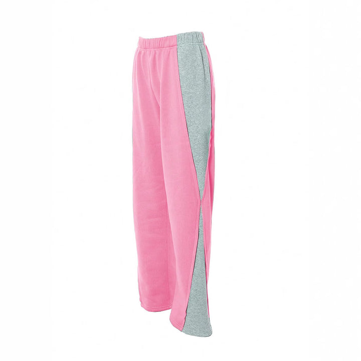 Damen Sportive Jogginghose mit seitlichem Schlitz und Kontrast-Einsatz Drune
