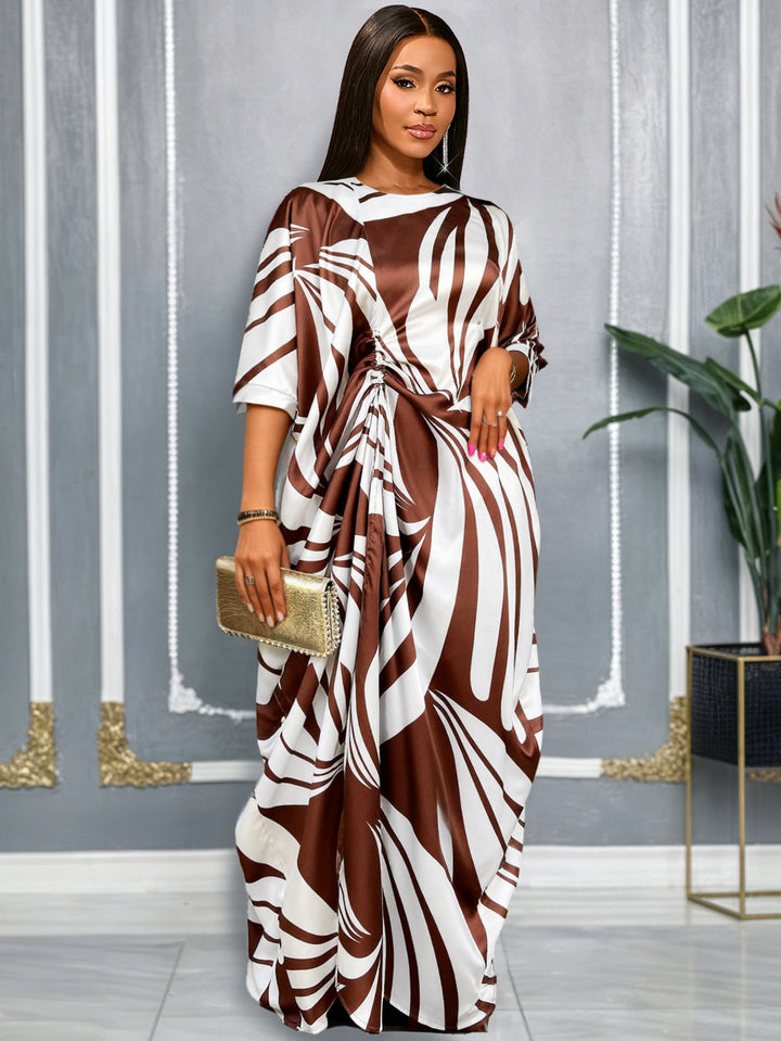 Damen luxuriöser Kaftan mit auffälligem Muster Drune