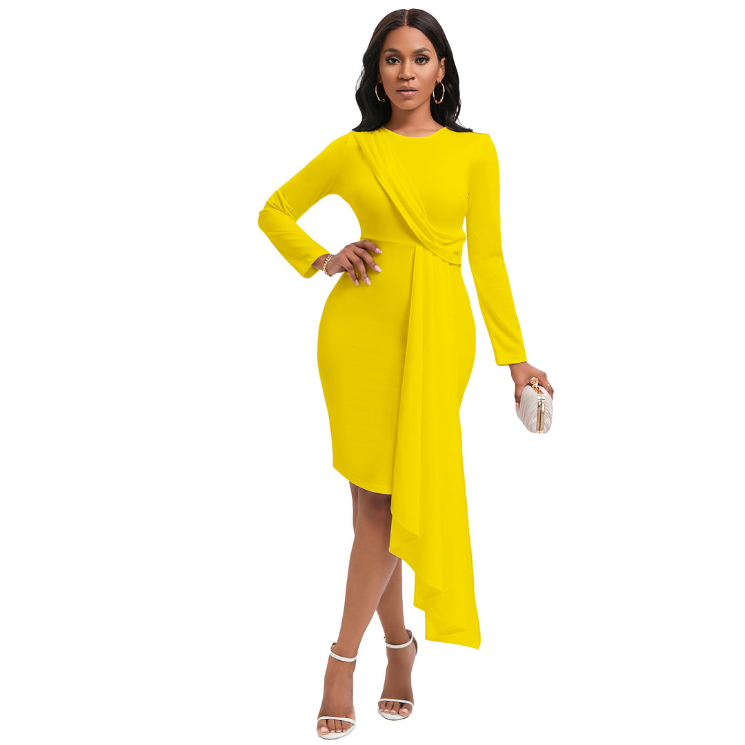 Damen Drapiertes Abendkleid Drune