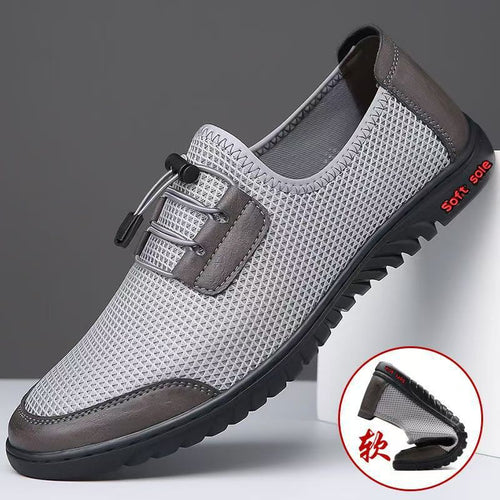 Herren Bequeme Mesh-Slipper mit elastischem Schnürsystem Drune