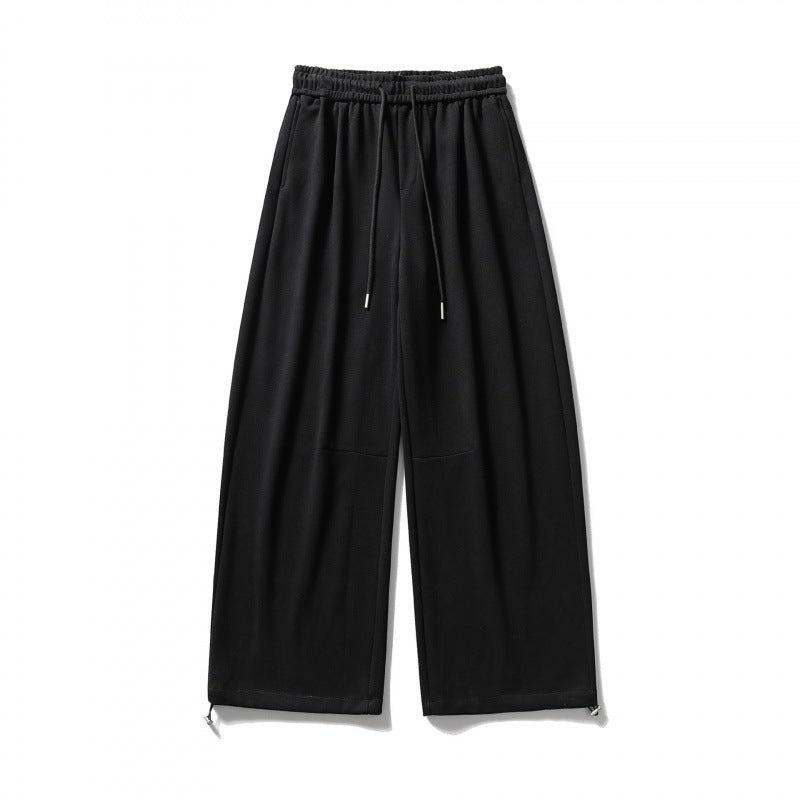 Unisex Weite Sweatpants mit Tunnelzugbund, Kordelzug und verstellbaren Beinriegeln Drune