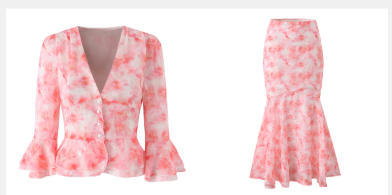 Damen Chiffon‑Bluse Drune