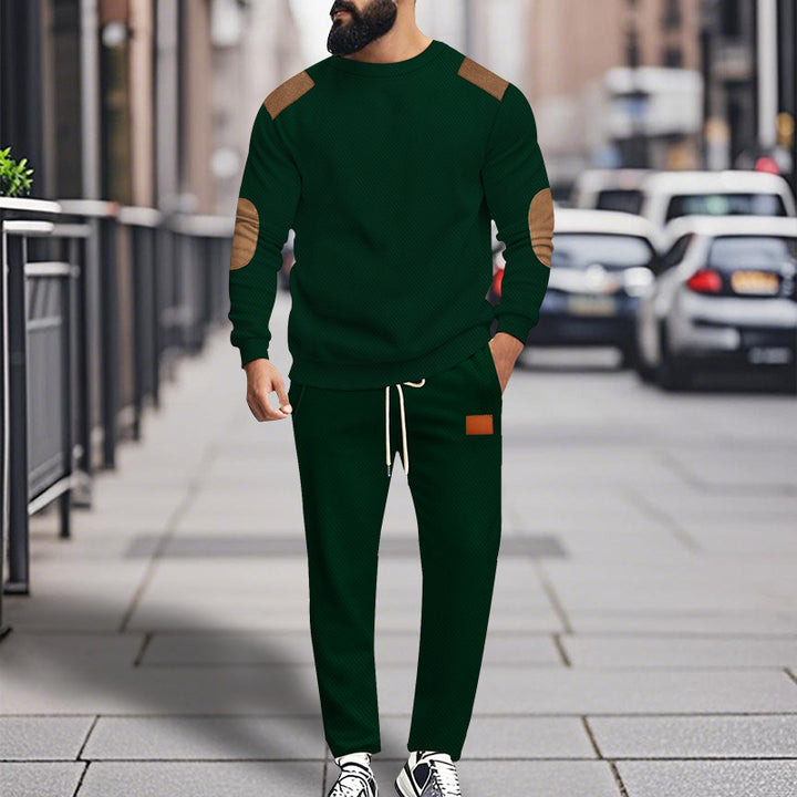 Herren modisches Sportanzug Set mit elastischem Bund und praktischen Taschen Drune