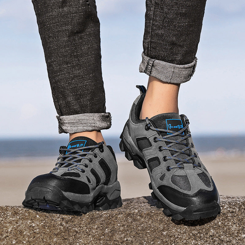 Herren nan robuster Trekkingschuh mit verstärkter Zehenkappe und rutschfester Profilsohle Drune