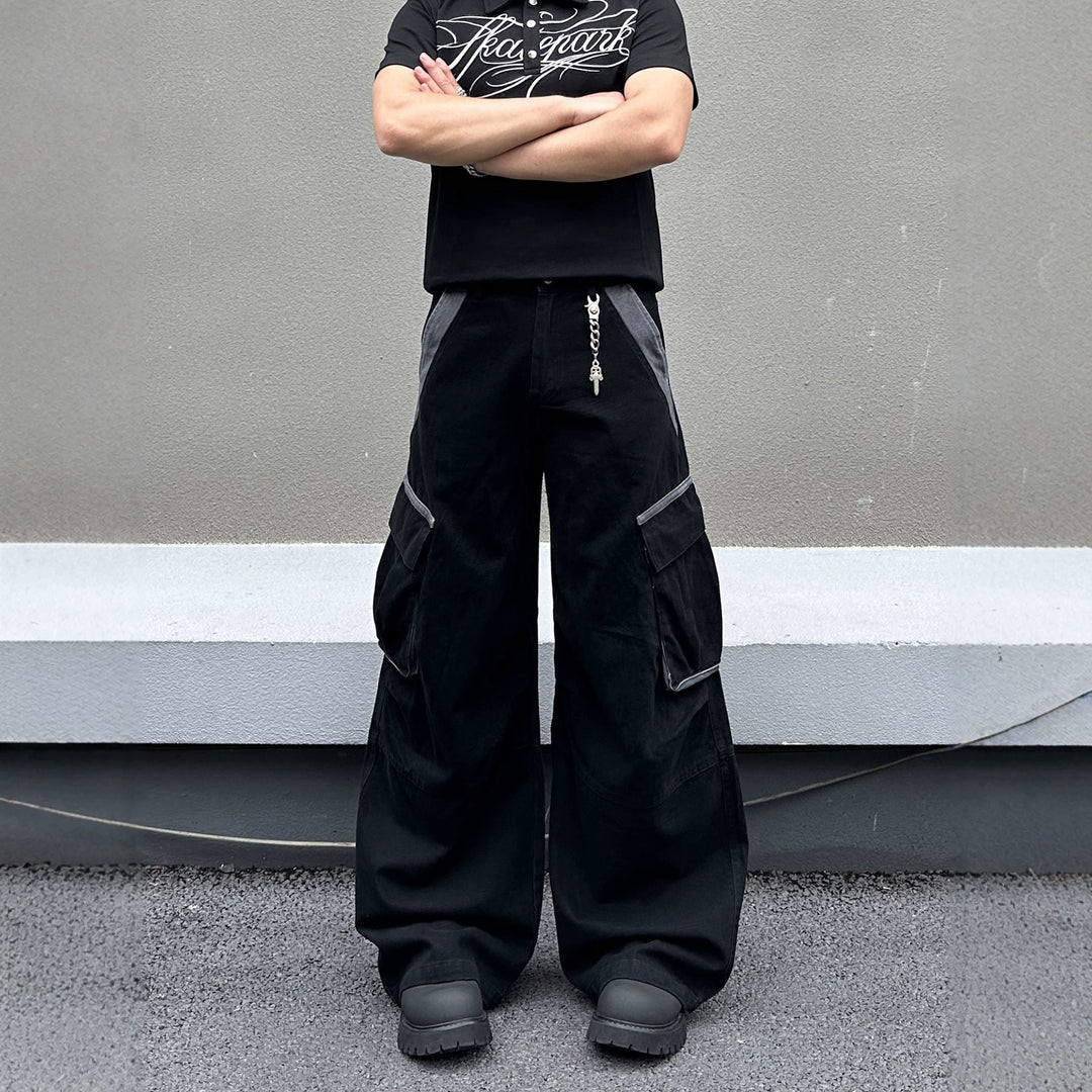 Herren Modische Baggy Cargo-Hose Drune