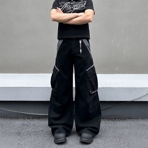 Herren Modische Baggy Cargo-Hose Drune
