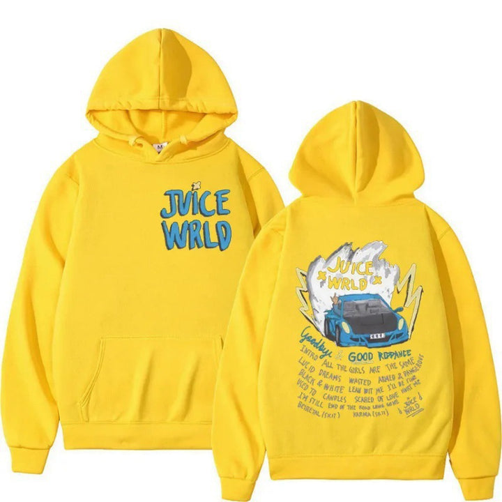 Damen Kapuzenpullover mit kreativem Grafikdesign und inspirierendem Schriftzug Drune