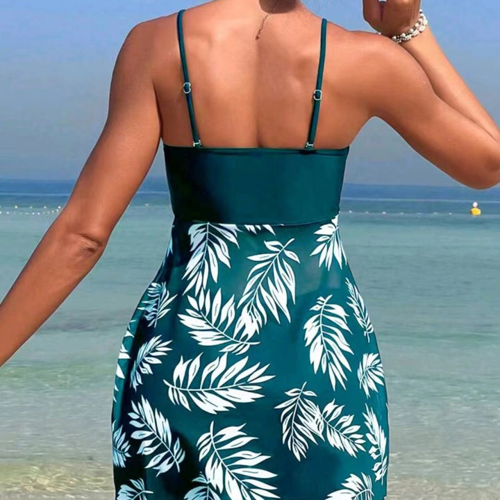 Damen Tankini-Set mit floralen Elementen Drune