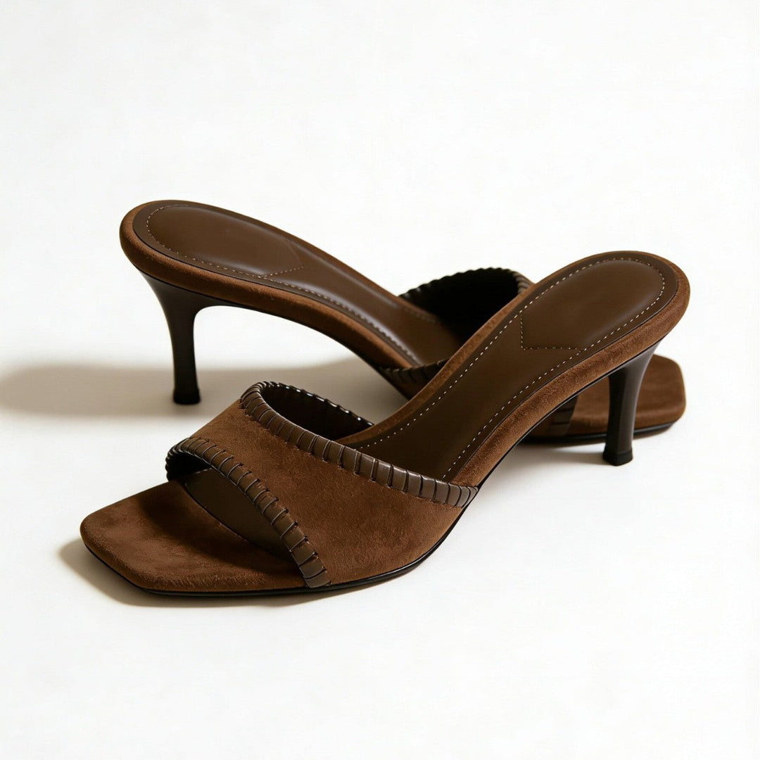 Damen Elegante Sling-Pumps mit filigranem Riemendesign und komfortablem Blockabsatz Drune