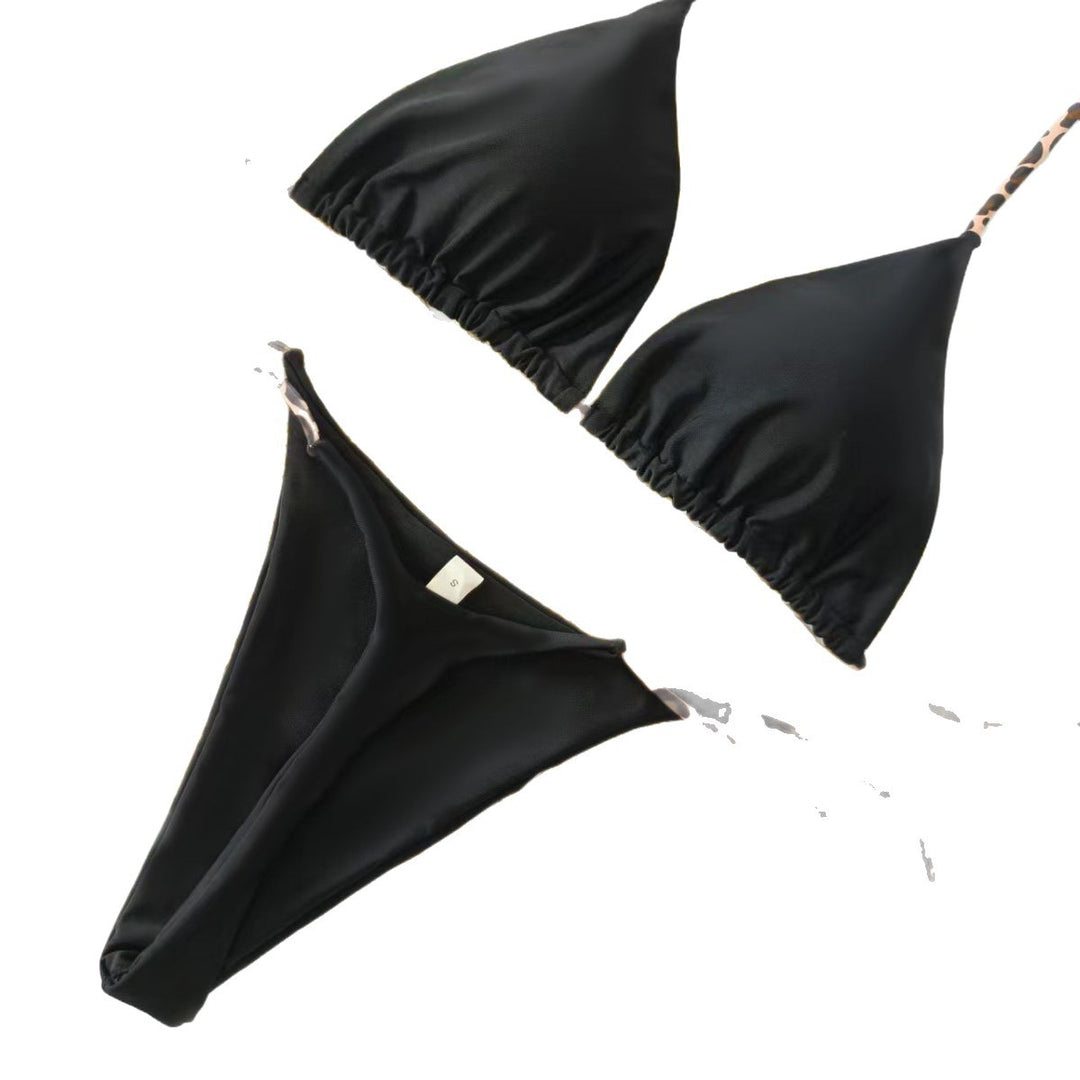 Damen Triangel-Bikini mit floralem Detail Drune