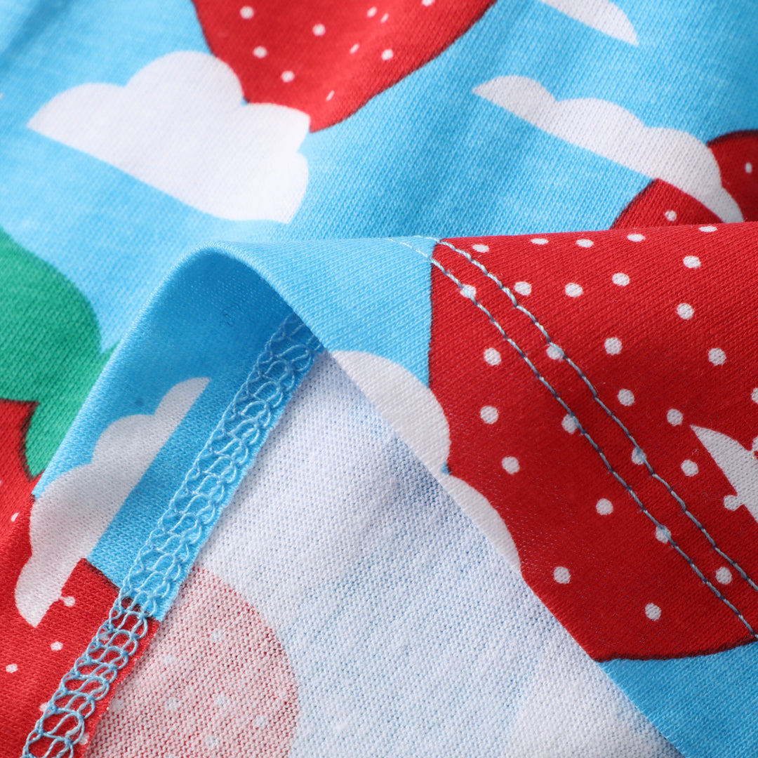 Mädchen Sommerkleid mit fröhlichem Erdbeer-Print Drune