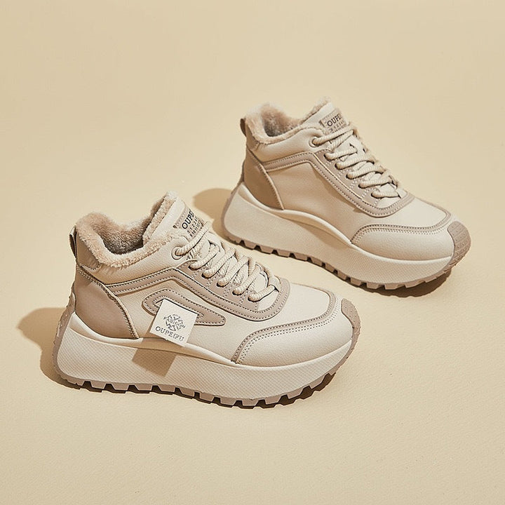 Damen Sportliche High-Top Sneakers mit kuscheligem Futter und rutschfester Sohle Drune