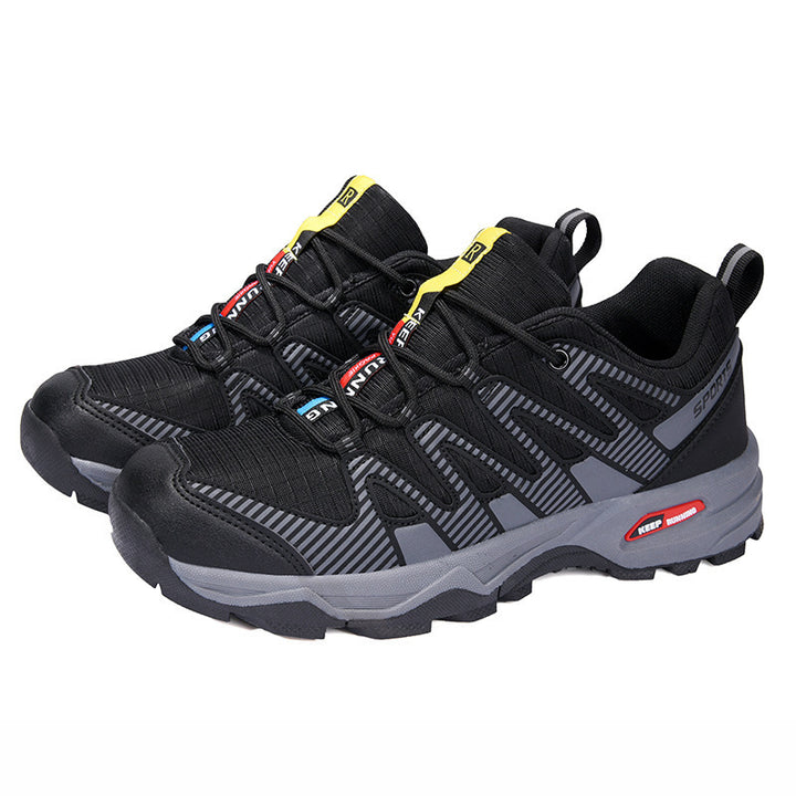 Herren robuste Trail‑Hybrid‑Sneaker mit verstärkter Zehenkappe und griffiger Offroad‑Profilsohle Drune