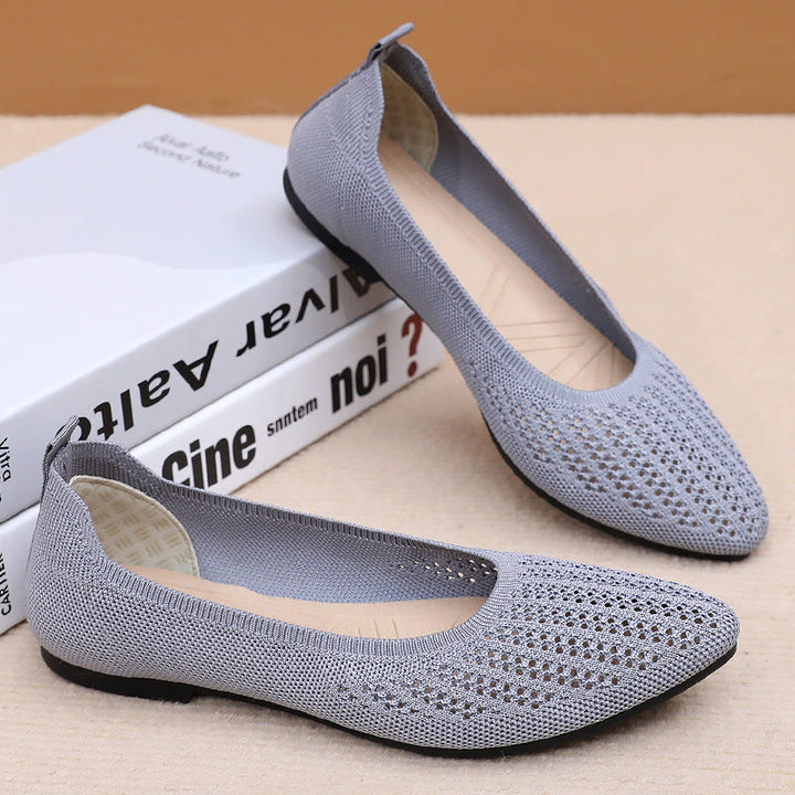 Damen Komfortable Ballerinas mit atmungsaktiver Netzstruktur und weichem Innenfutter Drune