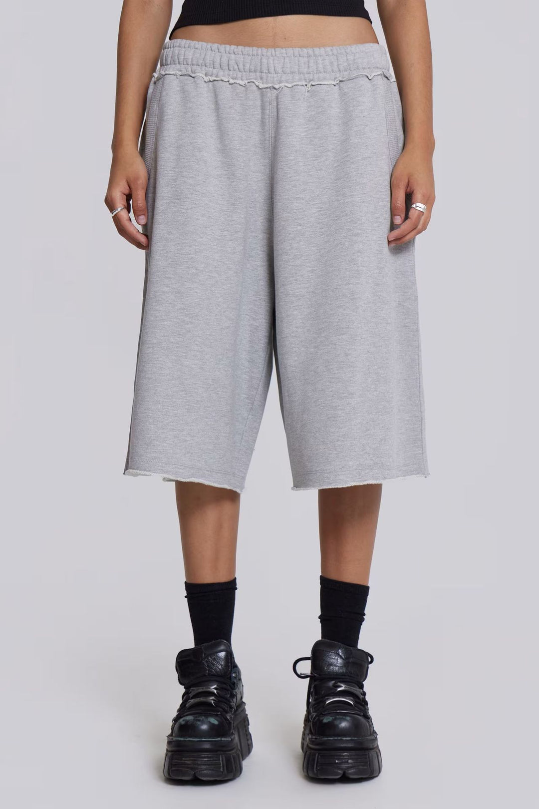 Damen High-Waisted Relaxed Fit Sweatshorts Drune