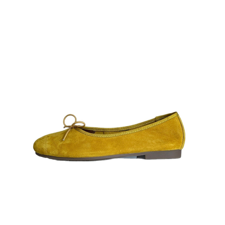 Damen Ballerinas aus weichem Wildleder mit modischem Schleifendetail Drune