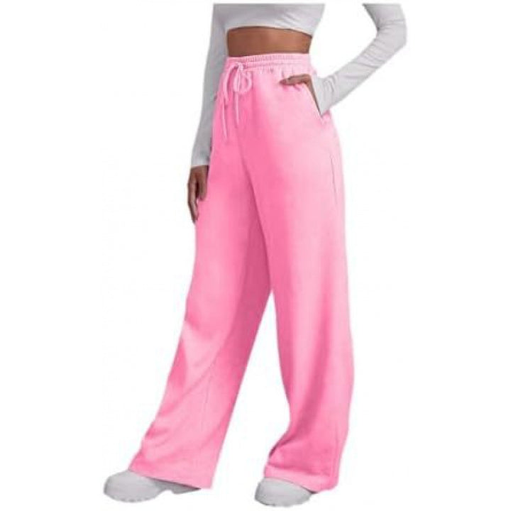Damen nan lässige Loungehose mit geradem Bein extra langem Tunnelzug und tiefem Schritt Drune