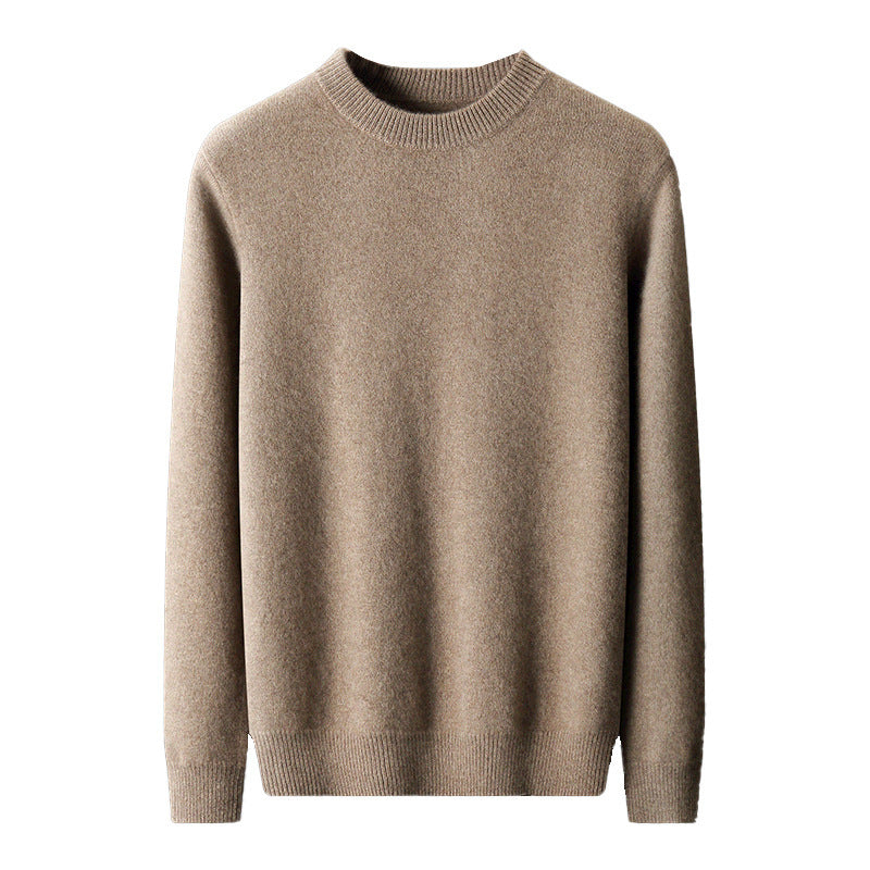 Herren Rundhals-Pullover im Kaschmir‑Look mit extraweichem Flor und Geschenkbox Drune
