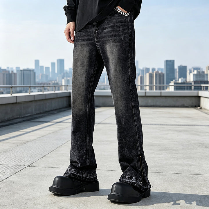 Herren Casual Straight Leg Jeans Drune