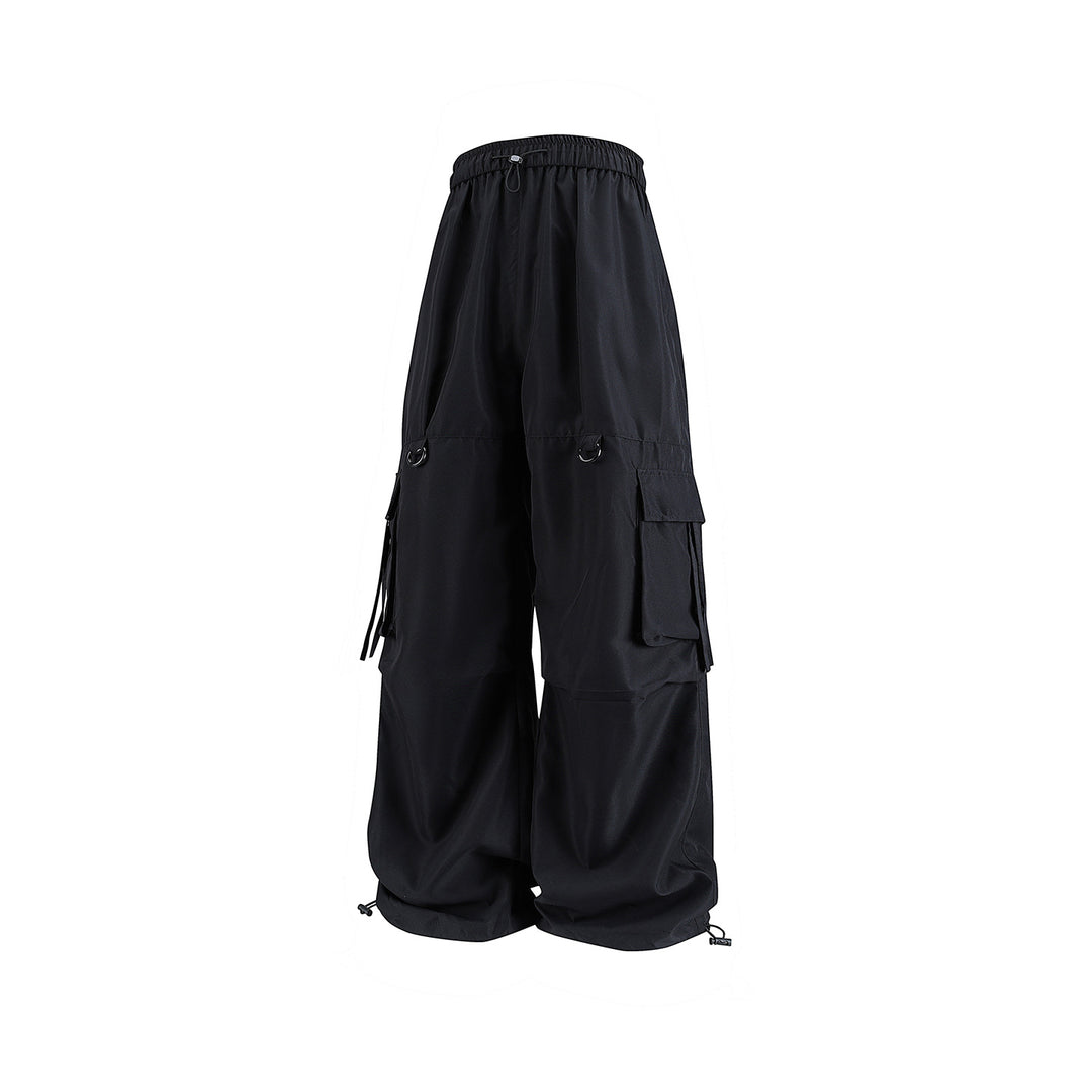 Herren Weite Cargo‑Hose mit Tunnelzugbund, D‑Ring‑Details und verstellbarem Saum Drune