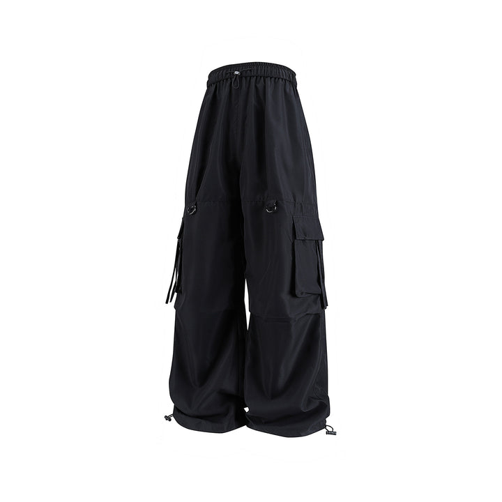 Herren Weite Cargo‑Hose mit Tunnelzugbund, D‑Ring‑Details und verstellbarem Saum Drune