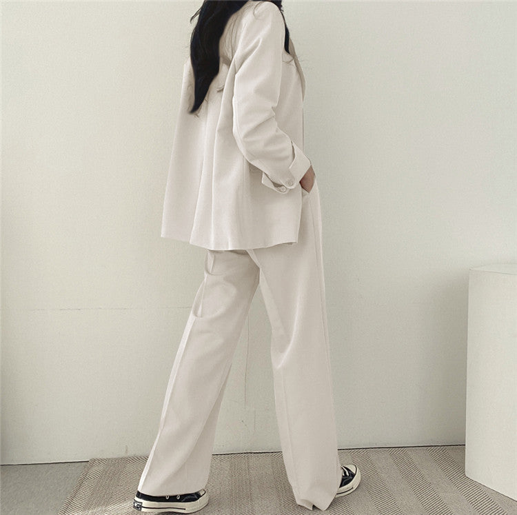 Damen Oversized Blazer mit zwei Knöpfen Drune