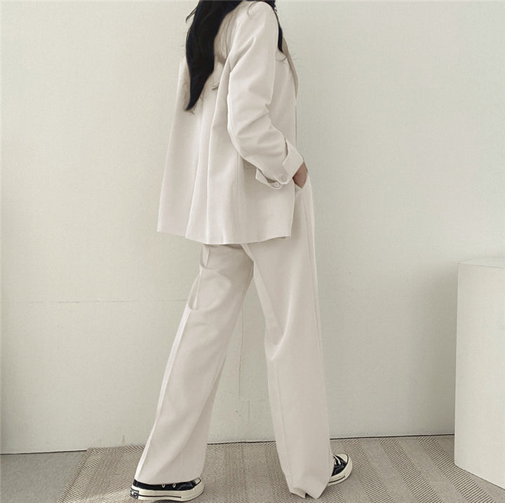Damen Oversized Blazer mit zwei Knöpfen Drune