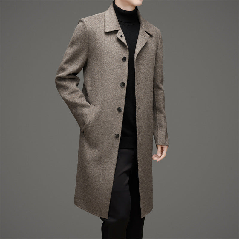 Herren eleganter Wollmantel Drune