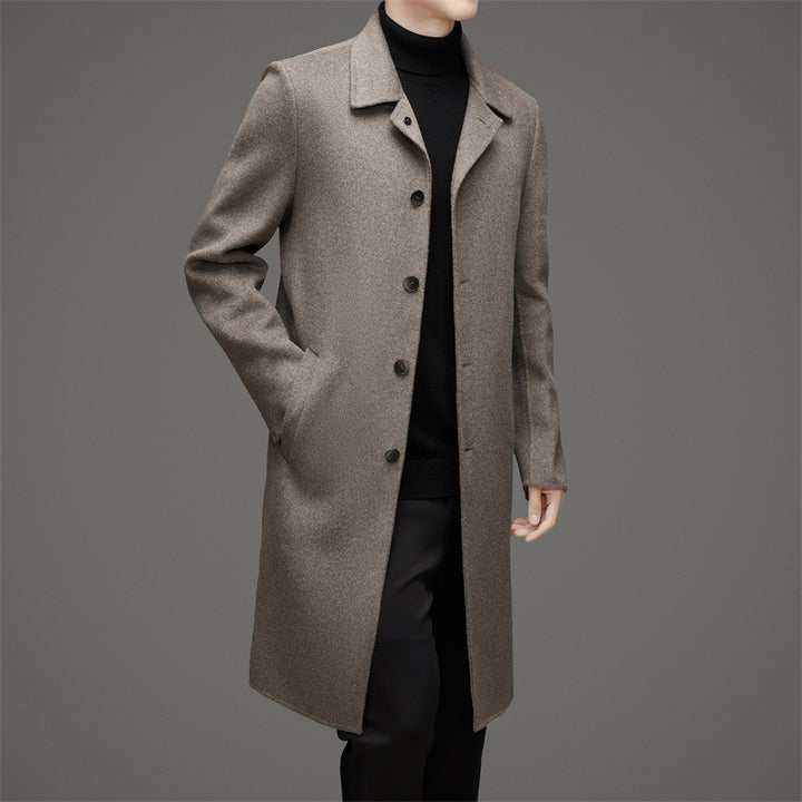 Herren eleganter Wollmantel Drune