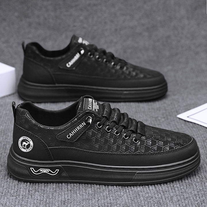Herren Lässige Low-Top Sneaker mit geprägter Wabenstruktur und dämpfender Plateausohle Drune